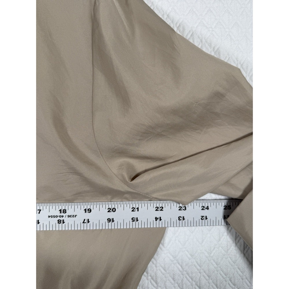 Big Chill Freestyle Tan Windbreaker Jacket Polyester Drawstring Waist Hood L - Picture 4 of 6